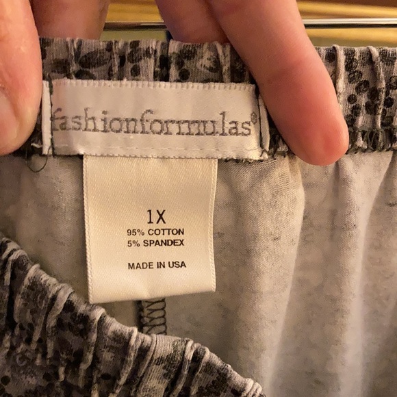 Fashion Formulas leggings style pants 1X - Picture 4 of 5